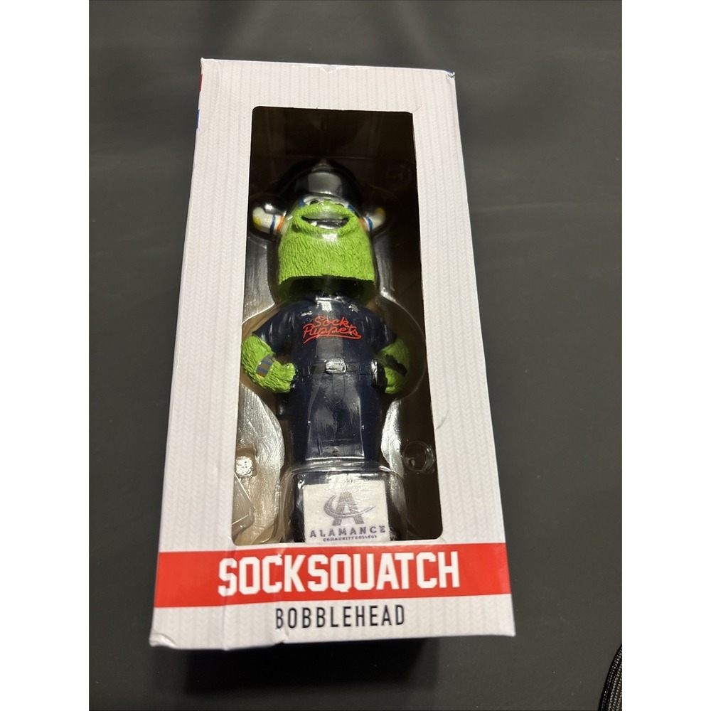2025 Burlington Sock Puppets Socksquatch Bobblehead Officer Police SGA Appy